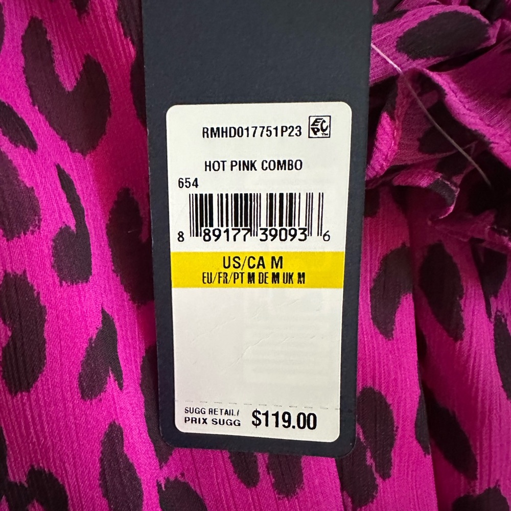 Rachel Rachel Roy Pink Leopard Print Dress - Picture 3 of 6